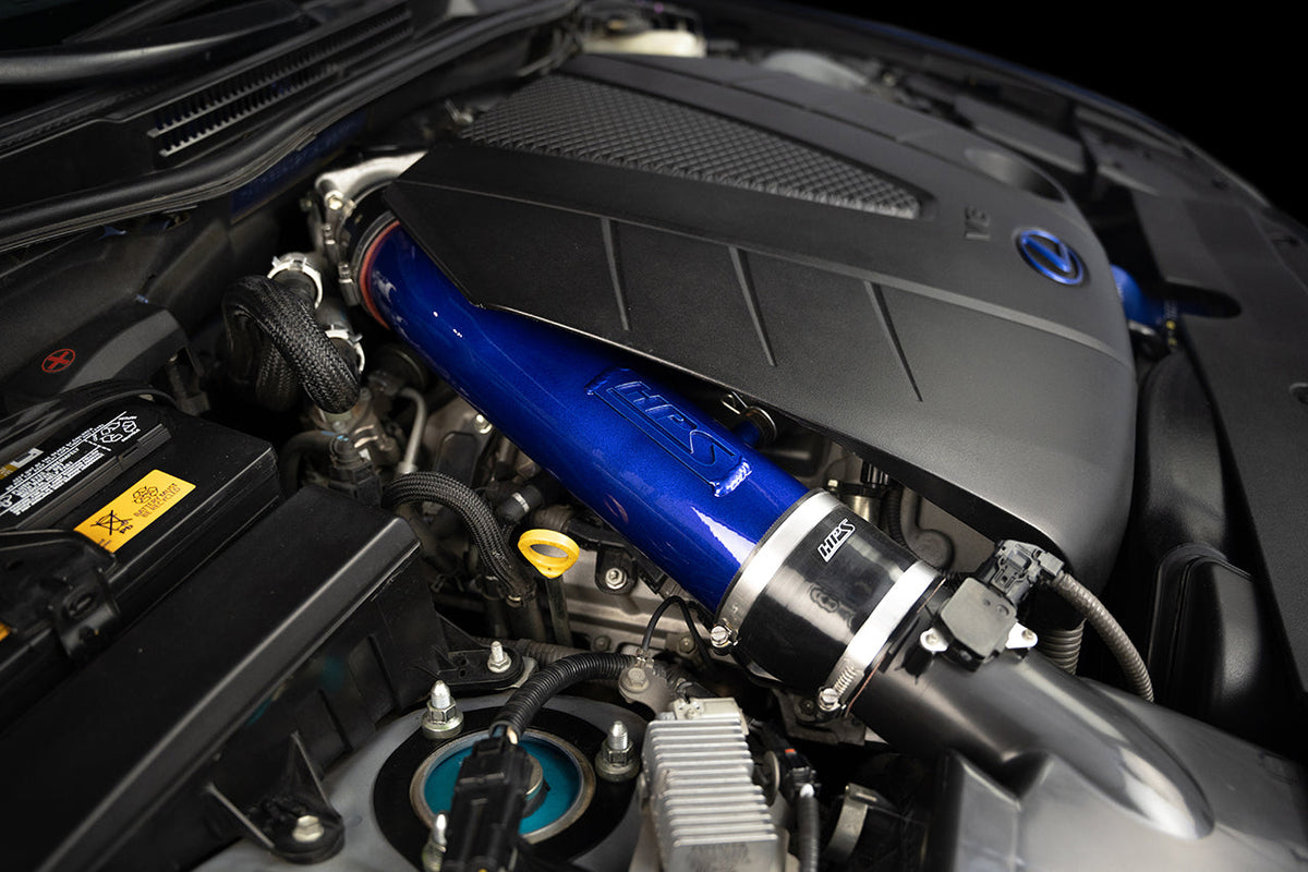 HPS Performance Air Intake Post MAF Aluminum Tube, Blue
