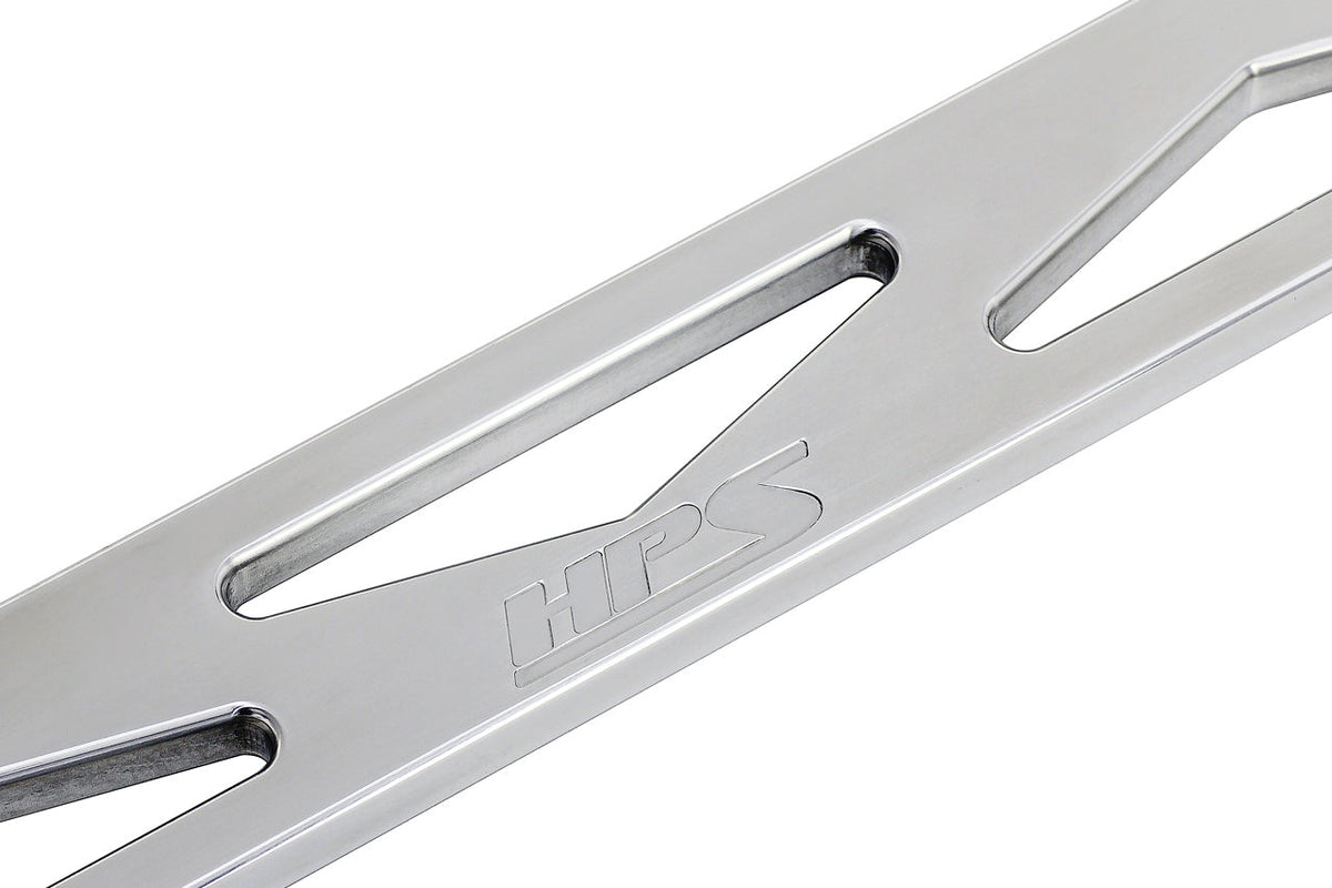 HPS Performance Aluminum Front Strut Tower Brace Bar, Black, 42-104GB