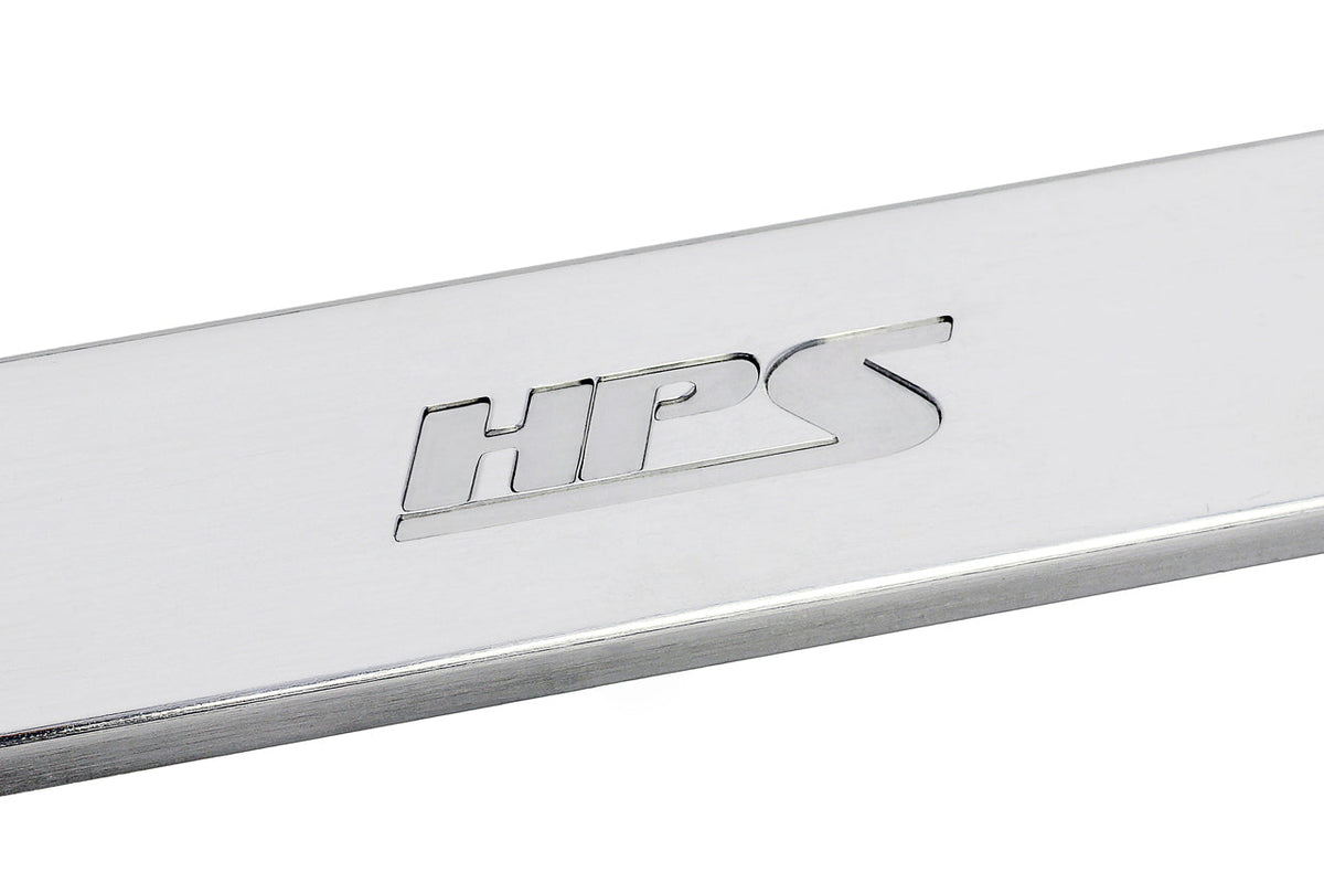 HPS Performance Aluminum Front Strut Brace Bar, Polished, 42-105P