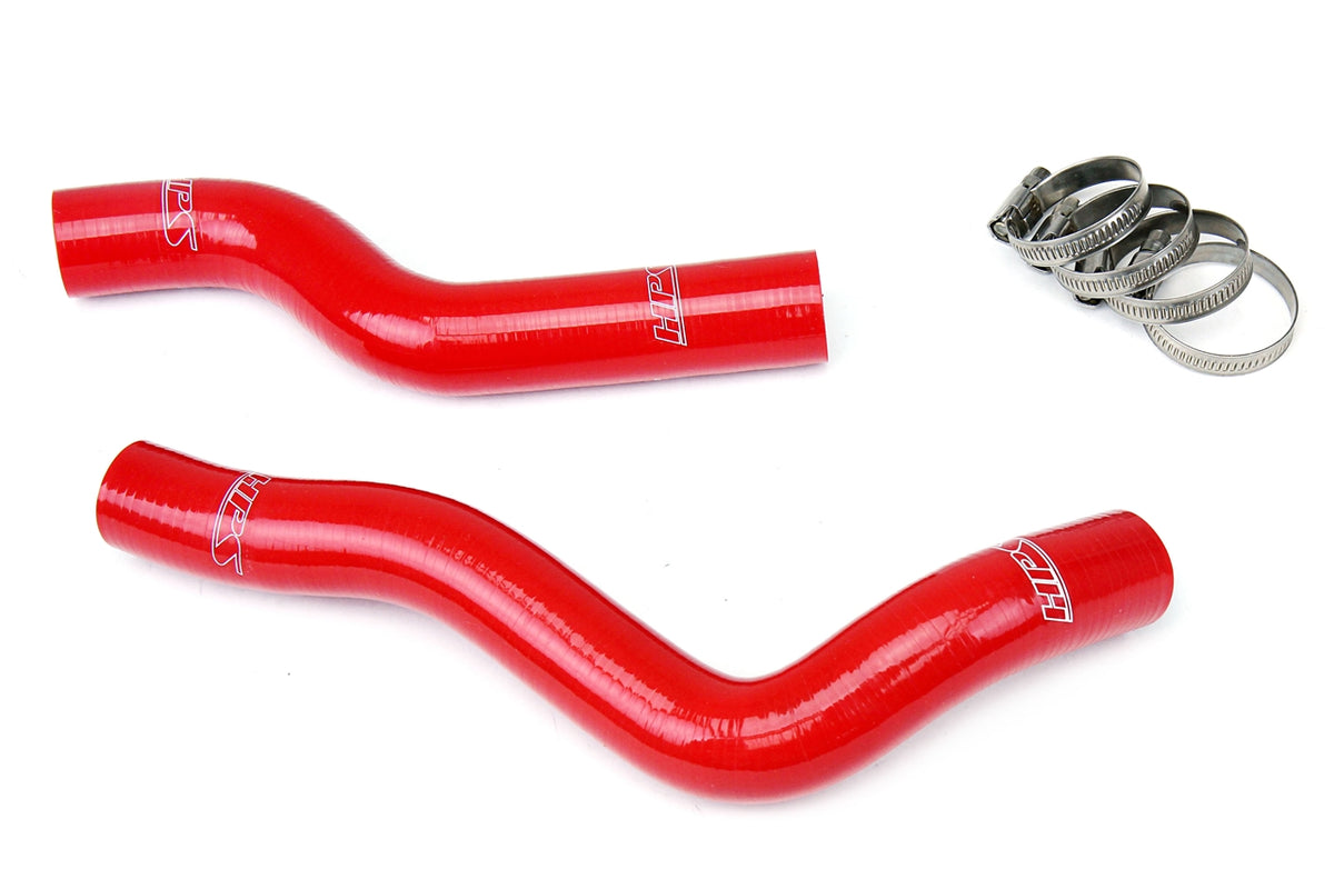 HPS Performance High Temp Reinforced Silicone Radiator Coolant Hose Kit Red 57-1229-RED