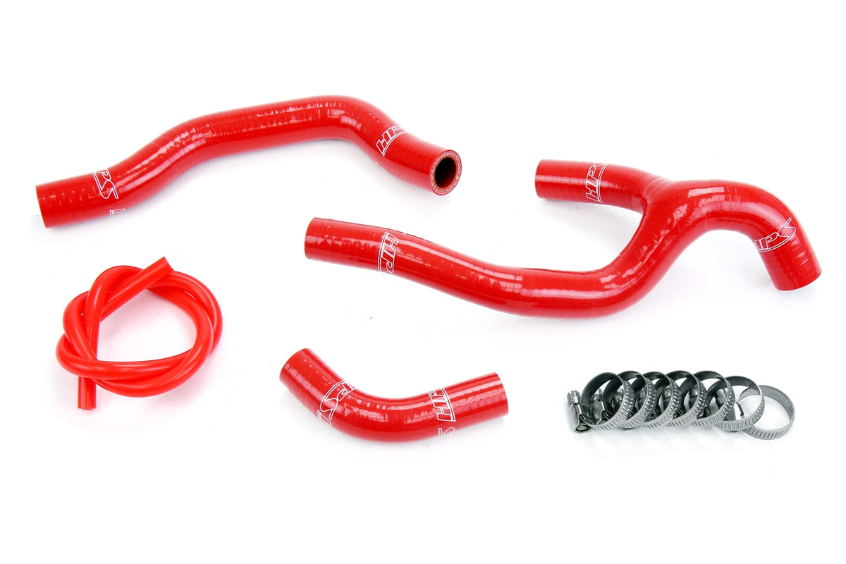 HPS Performance High Temp Reinforced Silicone Radiator Coolant Hose Kit Red 57-1237-RED