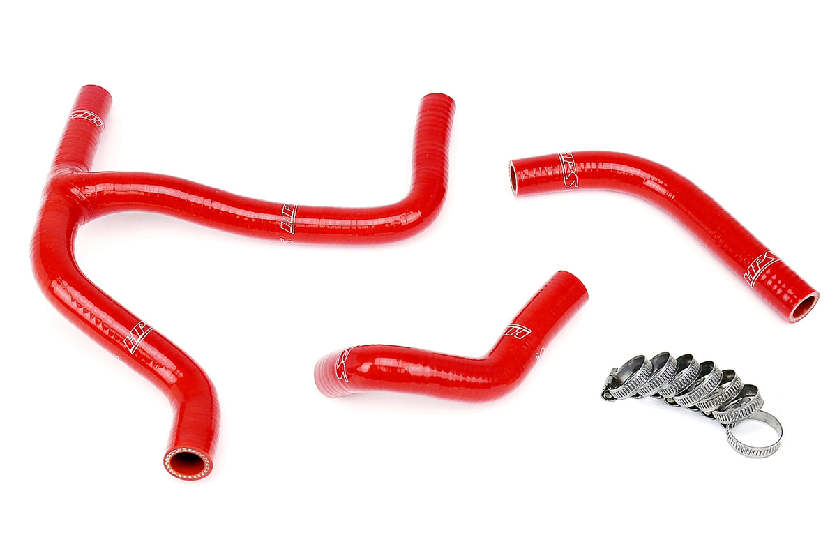 HPS Performance High Temp Reinforced Silicone Radiator Coolant Hose Kit Red 57-1255-RED
