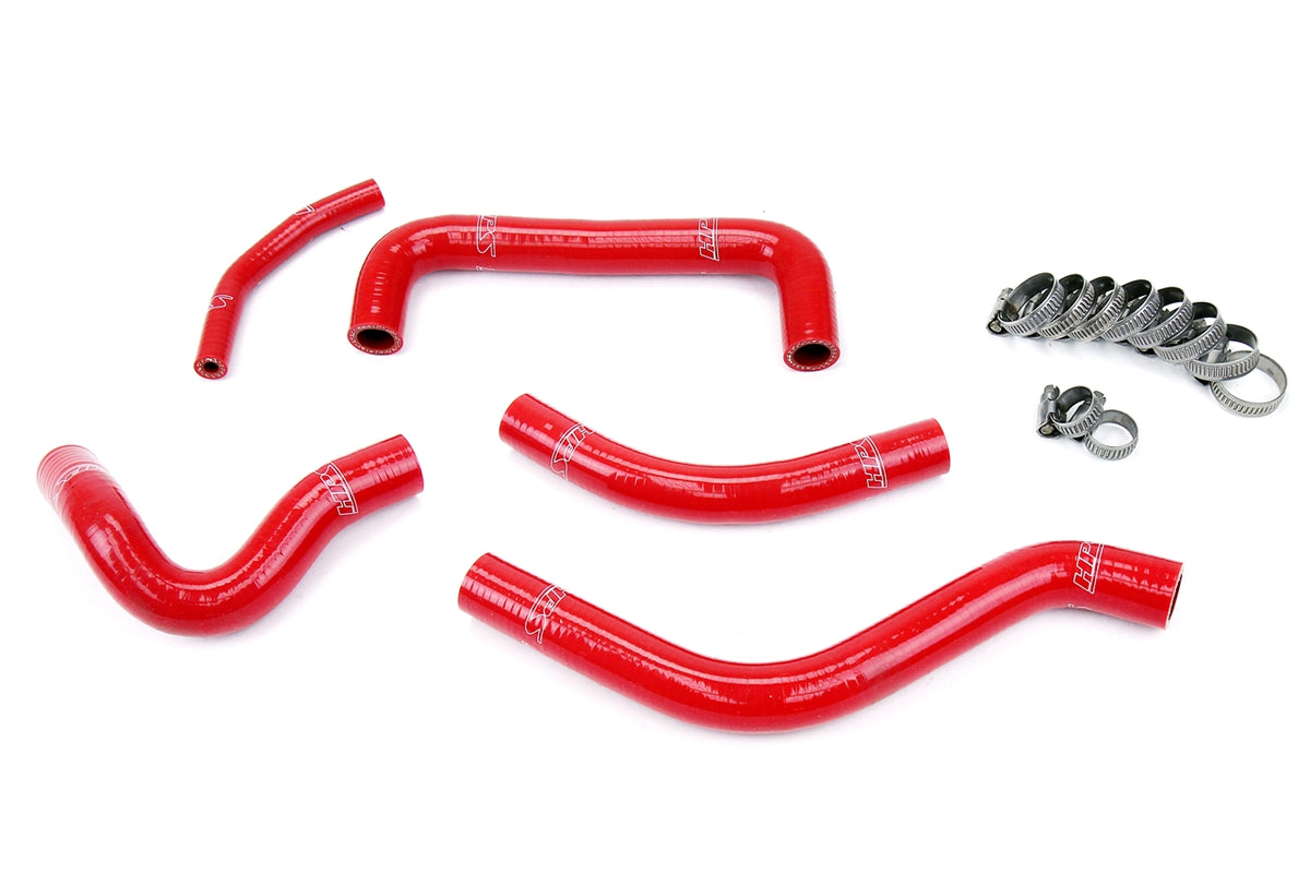 HPS Performance High Temp Reinforced Silicone Radiator Coolant Hose Kit Red 57-1258-RED