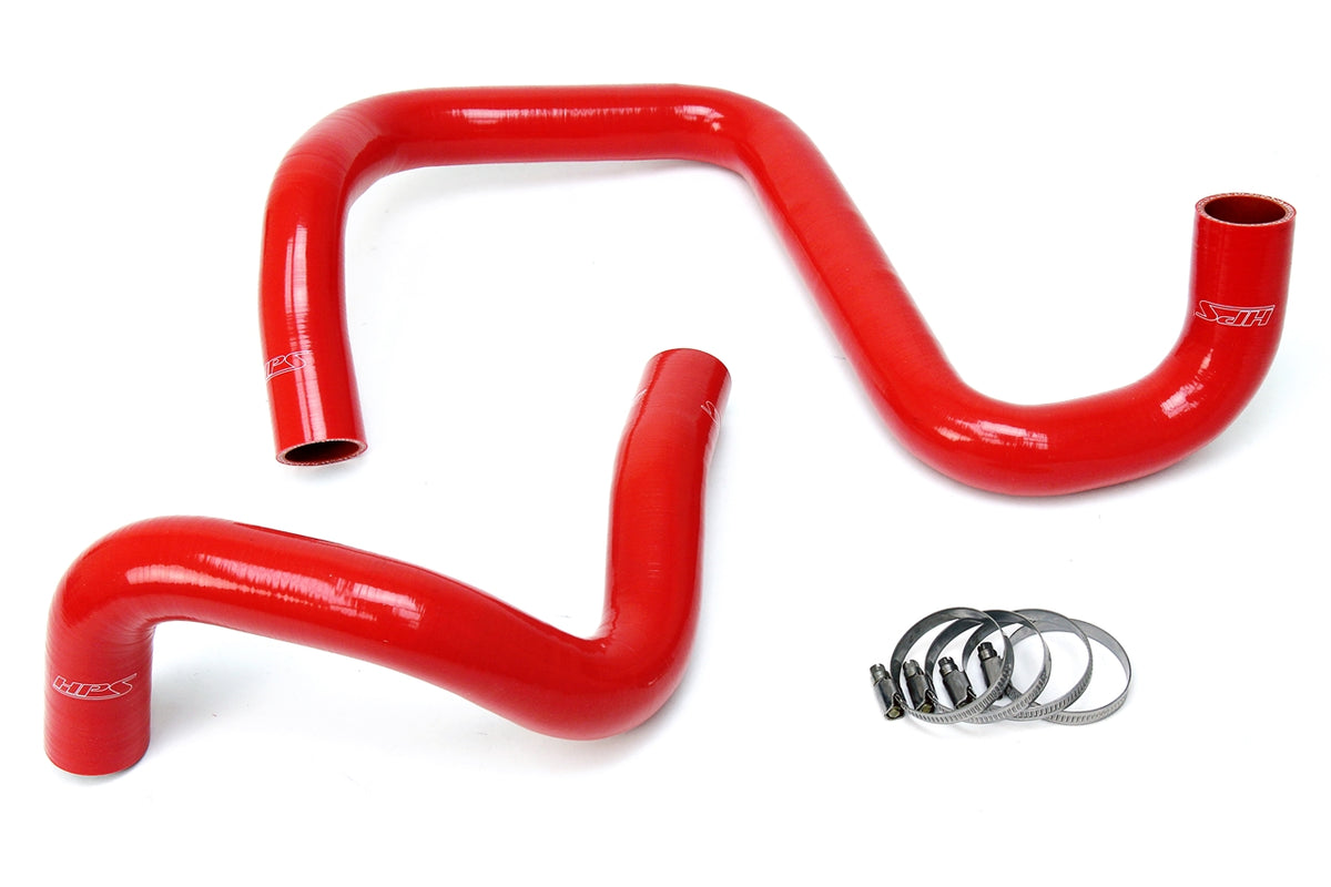HPS Performance High Temp Reinforced Silicone Radiator Coolant Hose Kit Red 57-1285R-RED
