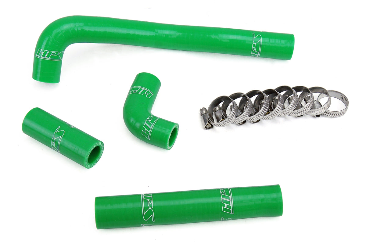 HPS Performance High Temp Reinforced Silicone Radiator Coolant Hose Kit Green 57-1367-GRN