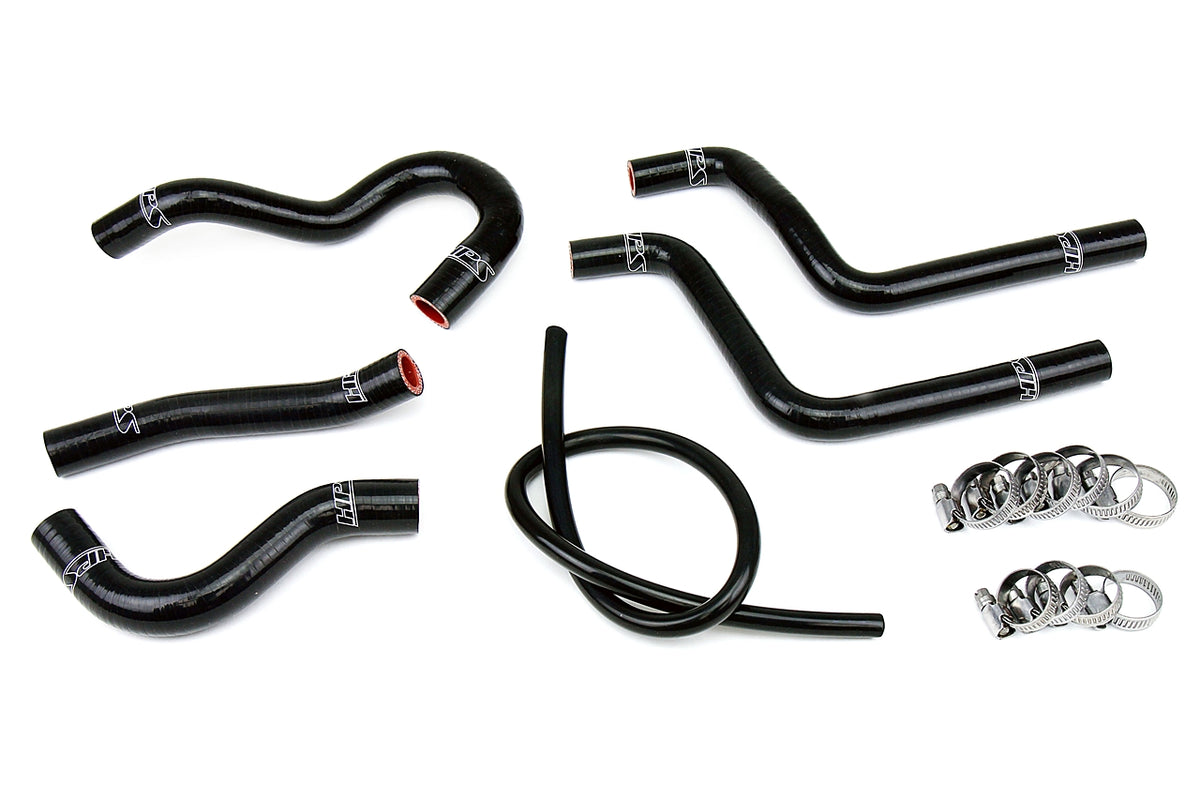 HPS Performance High Temp Reinforced Silicone Radiator Coolant Hose Kit Black 57-1372-BLK