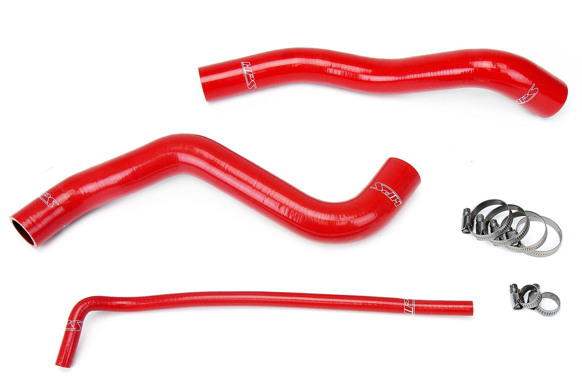 HPS Performance High Temp Reinforced Silicone Radiator Coolant Hose Kit Red 57-1399-RED