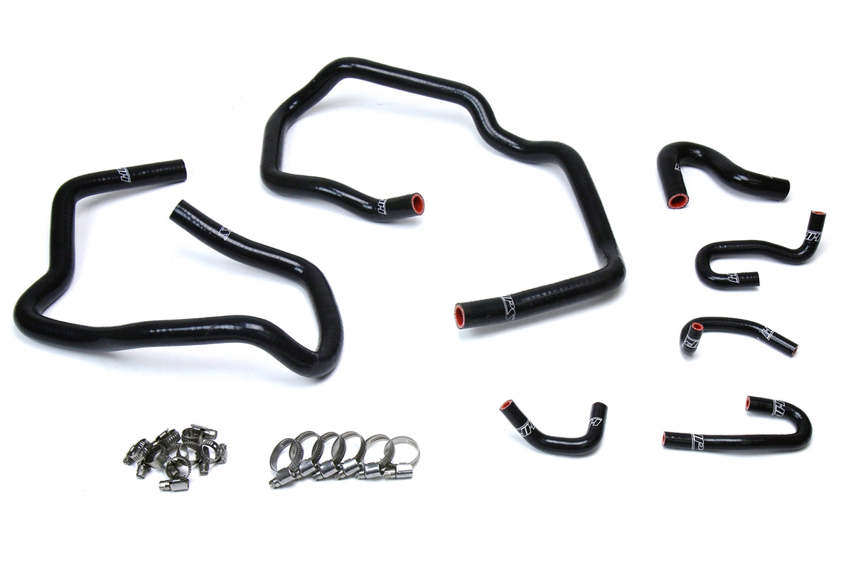 HPS Performance High Temp Reinforced Silicone Heater Coolant Hose Kit Black 57-1547-BLK