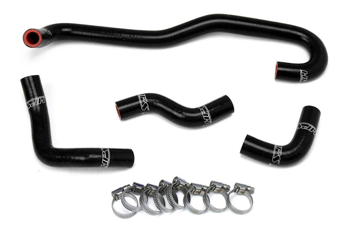HPS Performance High Temp Reinforced Silicone Heater Coolant Hose Kit Black 57-1655-BLK