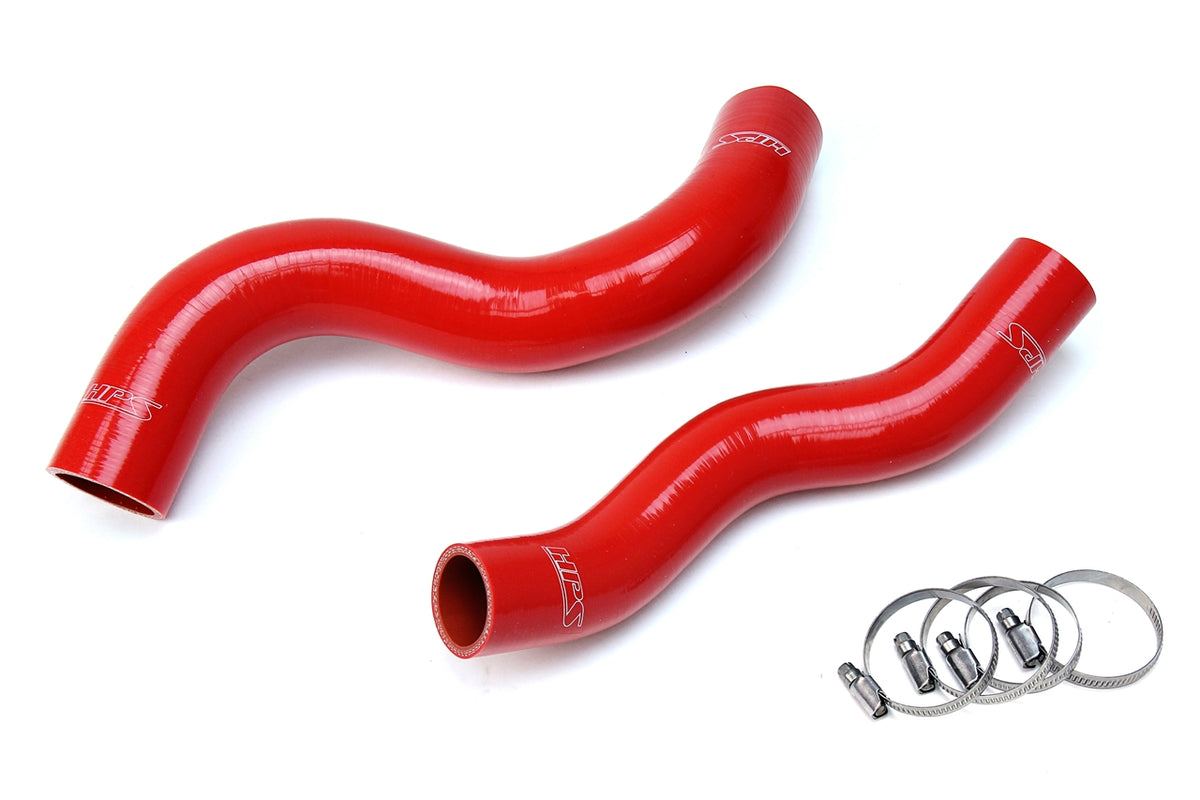HPS Performance High Temp Reinforced Silicone Radiator Coolant Hose Kit Red 57-1703-RED