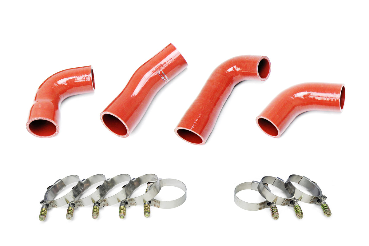 HPS Performance Silicone Transmission Oil Cooler Coolant Hose Kit Mack Trucks 2007-2016 MP7 Engine Replace OE Part # 20934539 21548313 24926501 21209748 Orange 57-1721