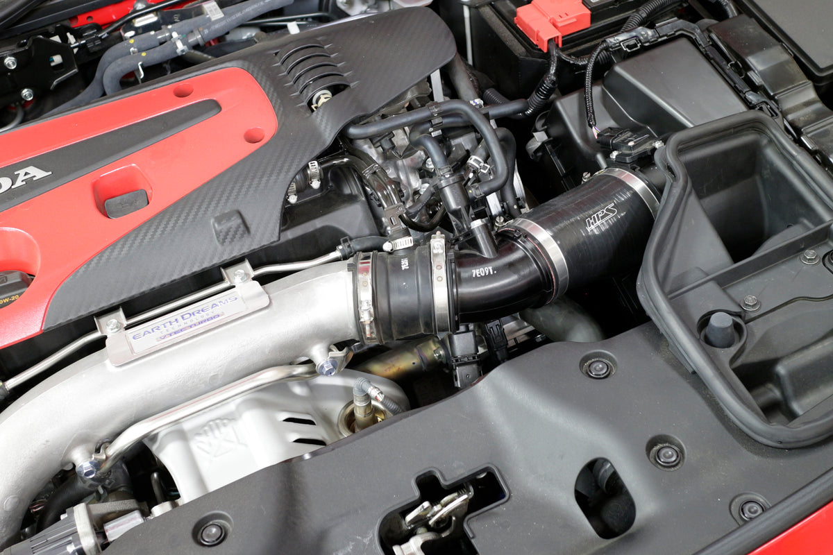 HPS Performance High Temp Reinforced Silicone Air Intake Hose Kit, Red, 57-1765-RED