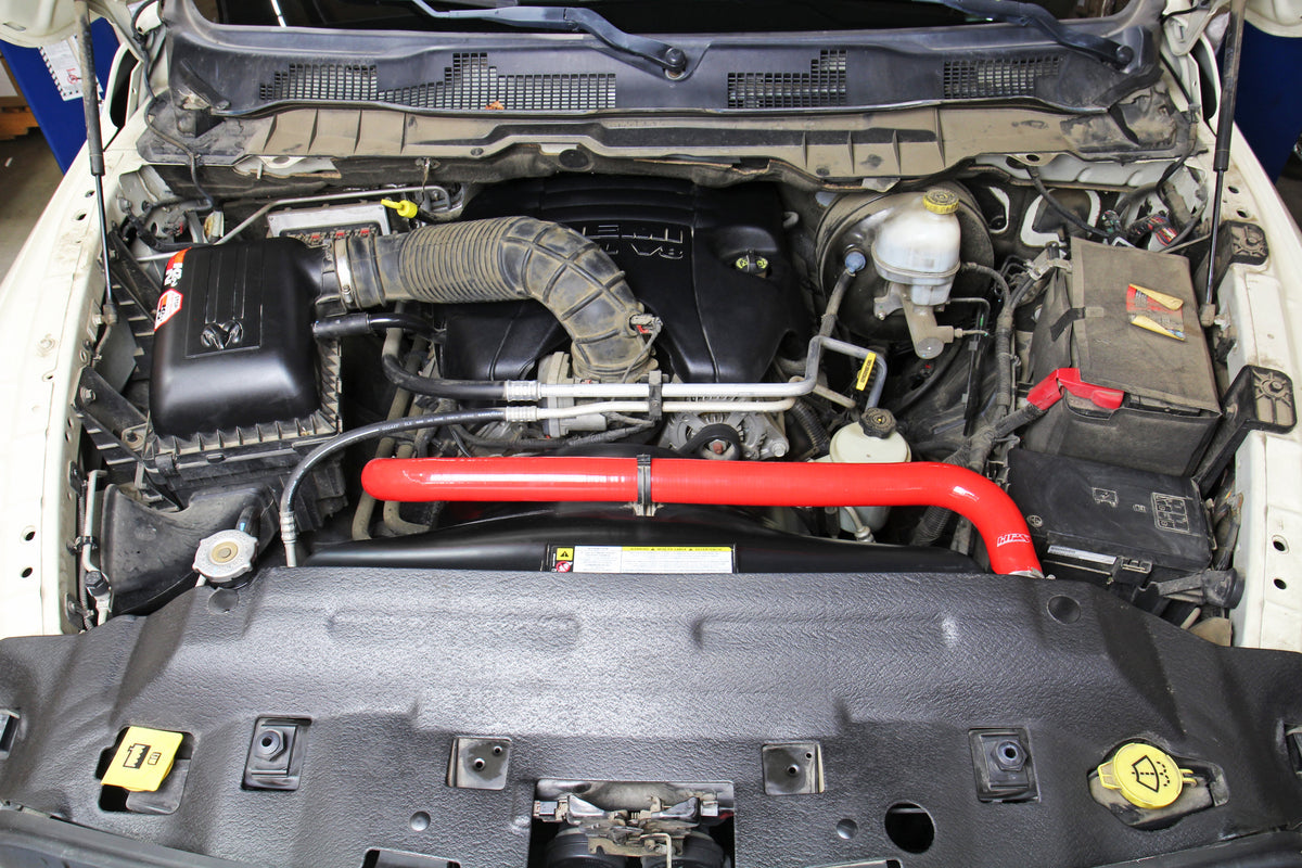 HPS Performance High Temp Reinforced Silicone Radiator Coolant Hose Kit, Red, 57-1818-RED