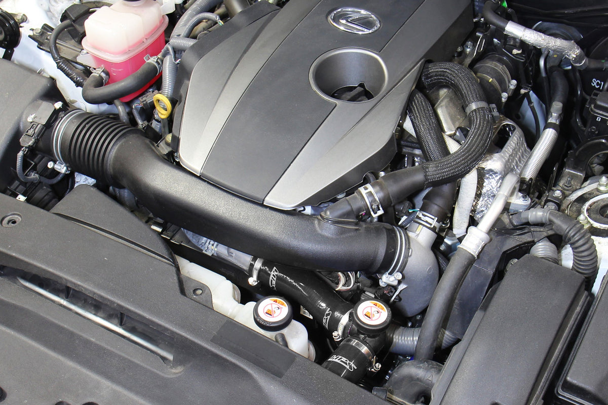 HPS Performance High Temp Reinforced Silicone Radiator Coolant Hose Kit, Black, 57-1829-BLK