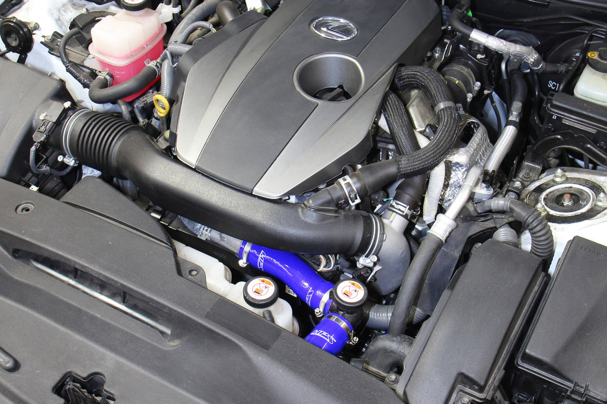 HPS Performance High Temp Reinforced Silicone Radiator Coolant Hose Kit, Blue, 57-1829-BLUE