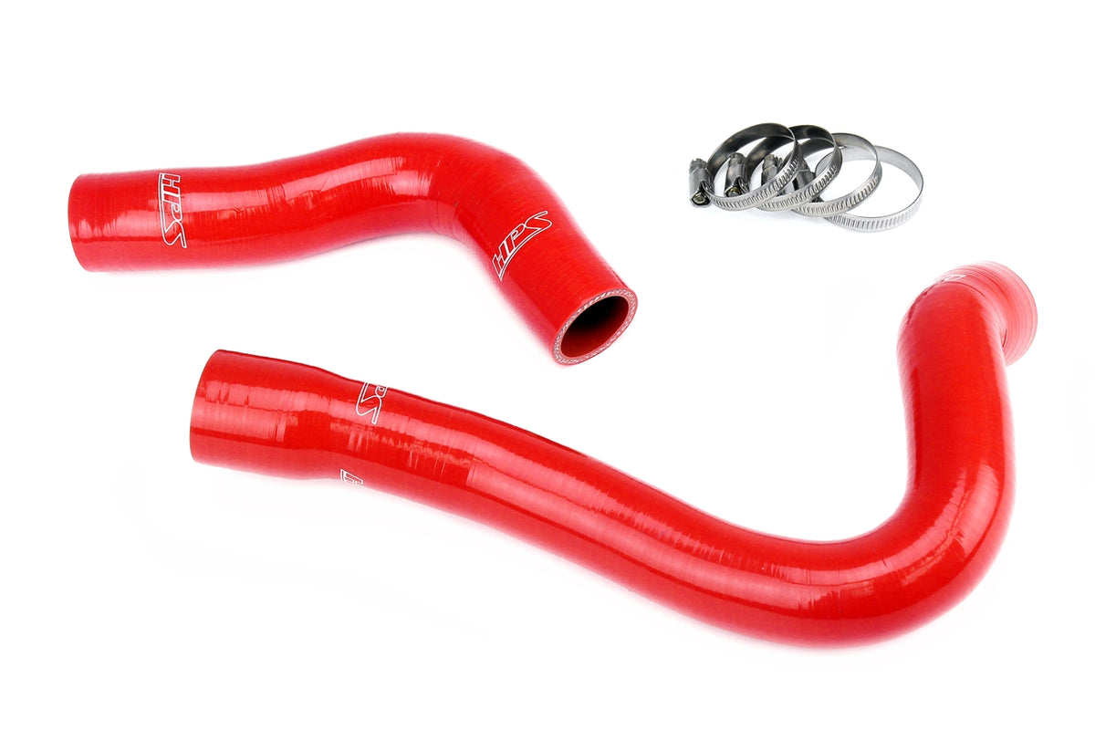 HPS Performance High Temp Reinforced Silicone Radiator Coolant Hose Kit Red 57-2026-RED