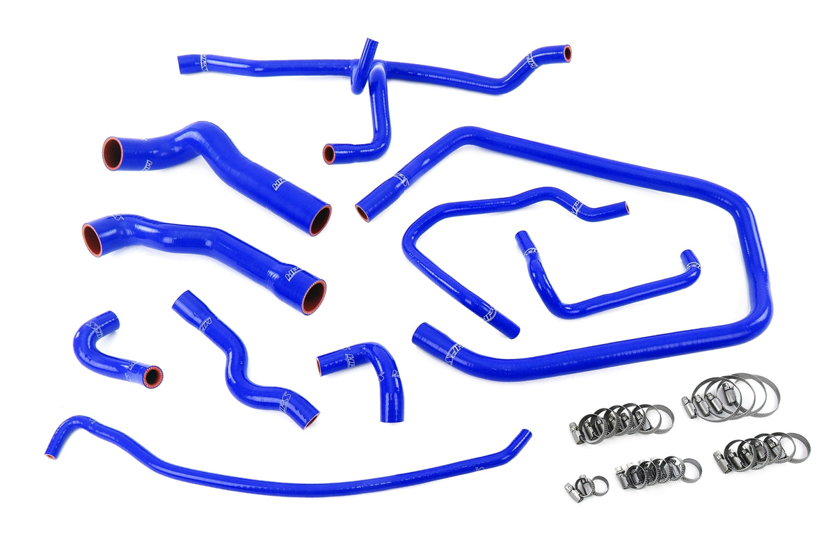 HPS Performance High Temp Reinforced Silicone Radiator Heater throttle body and expansion tank Coolant Hose Kit Blue 57-2083-BLUE