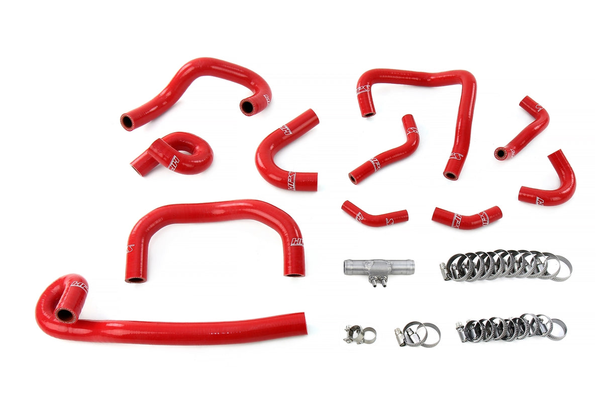 HPS Silicone Heater and Ancillary Coolant Hose Kit 1995-1998 Nissan Skyline GTR R33 RB26DETT BCNR33 Red 57-2139-RED
