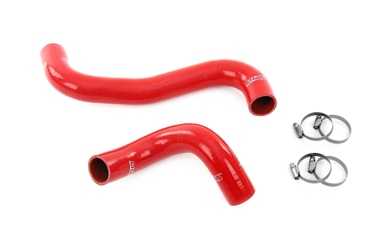 HPS Performance High Temp Reinforced Silicone Radiator Coolant Hose Kit Red 57-2140R-RED