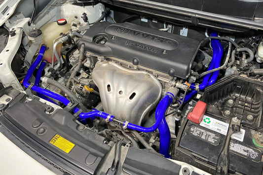HPS Performance High Temp Reinforced Silicone Radiator, Heater, and expansion tank Coolant Hose Kit, Blue, 57-2149-BLUE