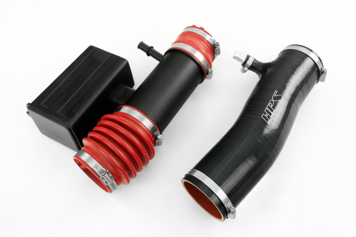 HPS Performance Silicone Air Intake Kit with Drop in Air Filter, Black, 827-723WB
