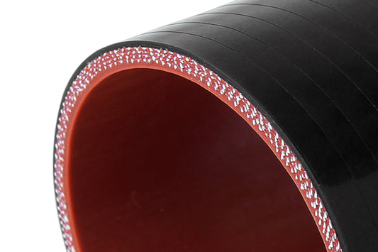 HPS 1-3/8" (35mm) Silicone Offset Straight Coupler Hose, 4" Long, High Temp 4-ply Reinforced, Black