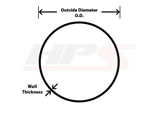 HPS 1" OD 6061 Aluminum Straight Tube, 16 Gauge, 3 Feet Long
