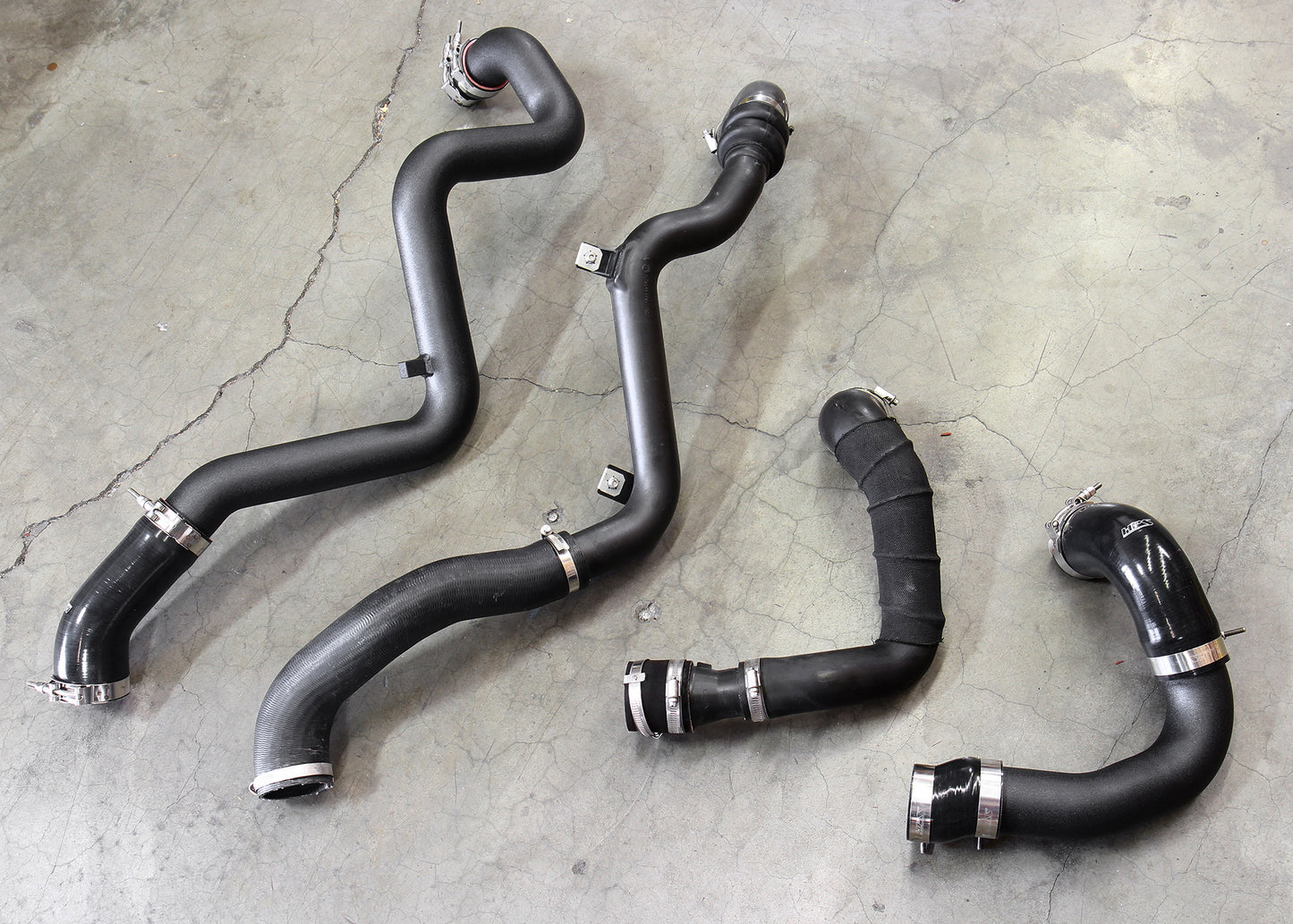 HPS Performance Intercooler Charge Pipe Kit (Cold and Hot Side), Black, 17-104WB