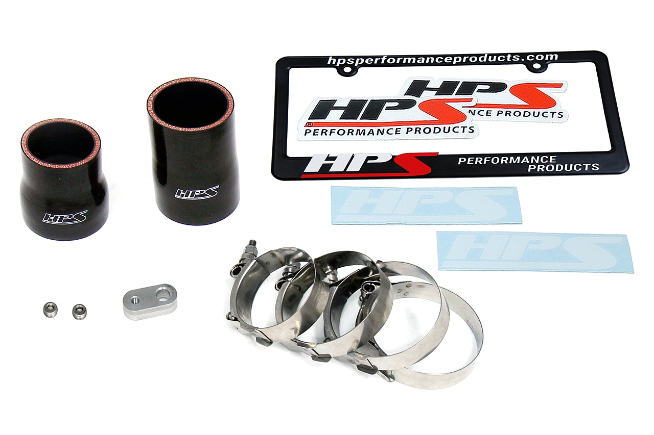 HPS Performance Intercooler Charge Pipe Kit (Cold Side), Black, 17-122WB