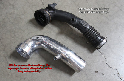HPS Performance Intercooler Charge Pipe Kit (Cold Side), Polished, 17-127P