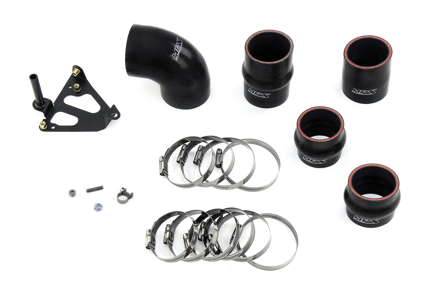 HPS Performance Intercooler Charge Pipe Kit (Cold and Hot Side), Polished, 17-133P
