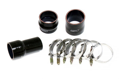 HPS Performance Stainless Steel Intercooler Charge Pipe Kit (Hot Side), Black, 17-149WB