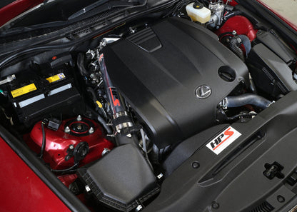 HPS Performance Post MAF Air Intake Aluminum Tube, Black, 27-559WB