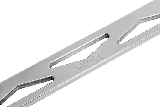 HPS Performance Aluminum Front Strut Tower Brace Bar, Polished, 42-107P