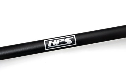 HPS Performance Aluminum Front Strut Tower Brace Bar, Black, 42-116WB