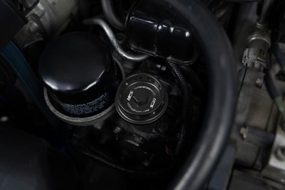 HPS Performance Billet Aluminum Engine Oil Filler Cap, Black, 5269-106WB