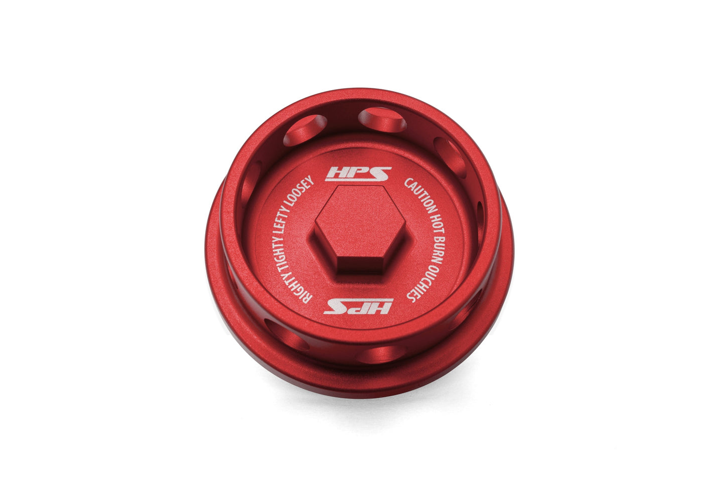 HPS Performance Billet Aluminum Engine Oil Filler Cap Red 5269-105R
