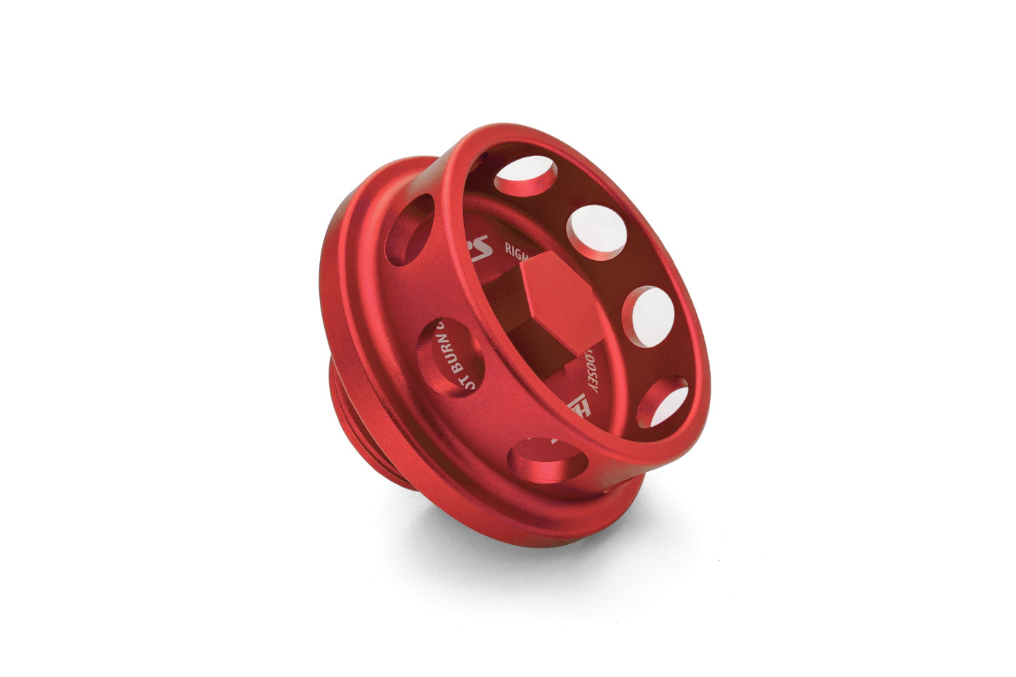 HPS Performance Billet Aluminum Engine Oil Filler Cap, Red, 5269-105R