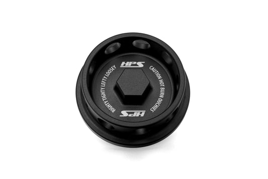 HPS Performance Billet Aluminum Engine Oil Filler Cap Black 5269-106WB