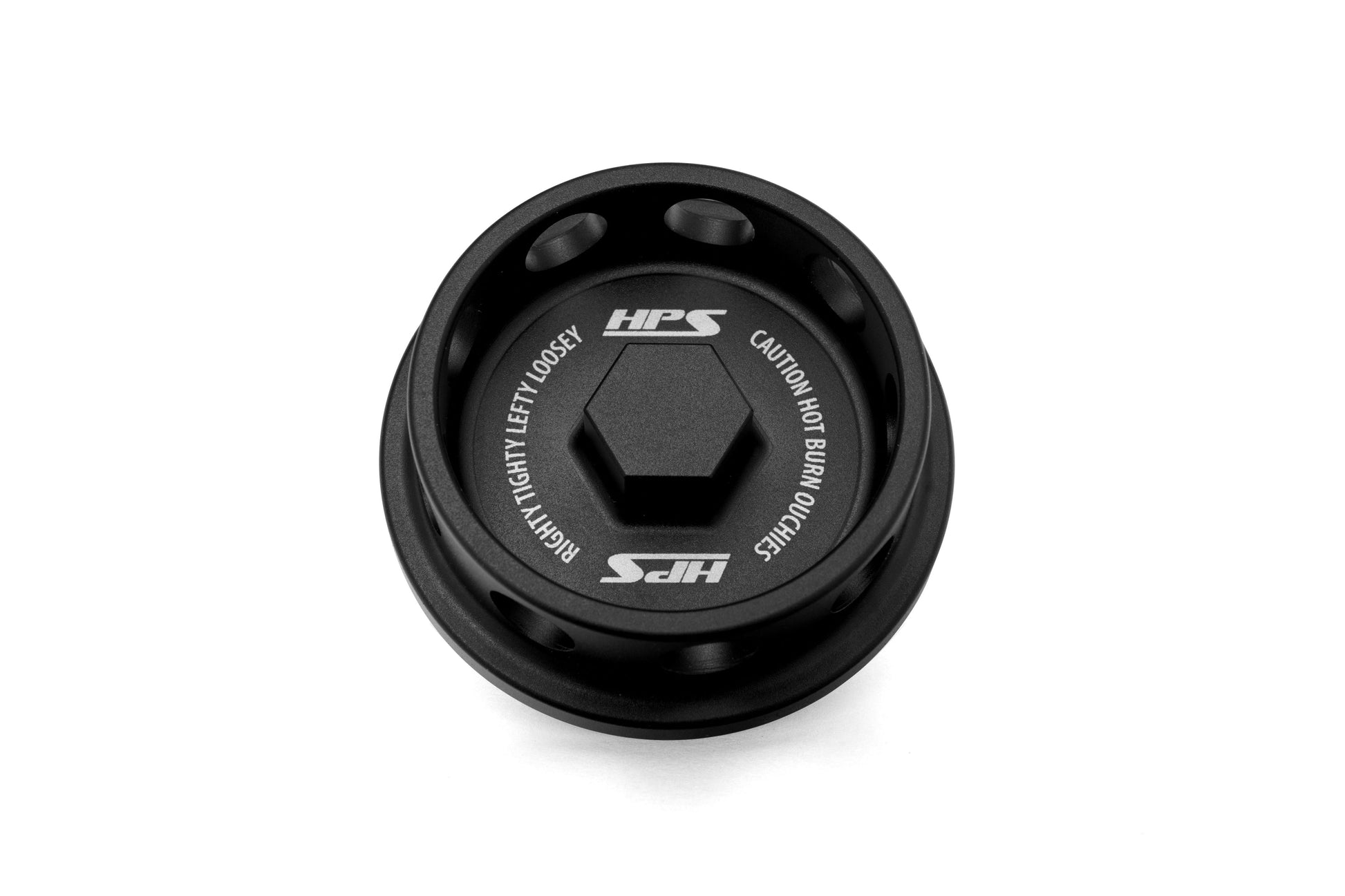 HPS Performance Billet Aluminum Engine Oil Filler Cap Black 5269-107WB