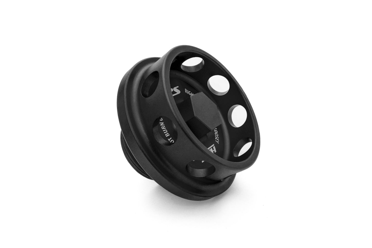 HPS Performance Billet Aluminum Engine Oil Filler Cap, Black, 5269-107WB