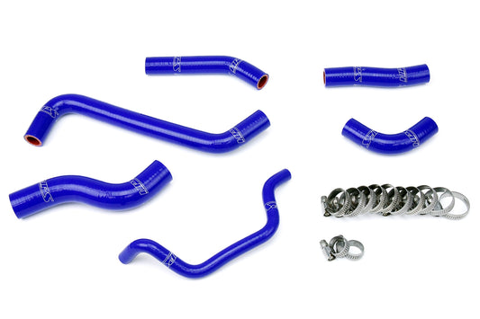 HPS Performance High Temp Reinforced Silicone Radiator Coolant Hose Kit Blue 57-1242-BLUE