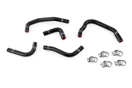 HPS Performance High Temp Reinforced Silicone Heater Coolant Hose Kit Black 57-1285H-BLK