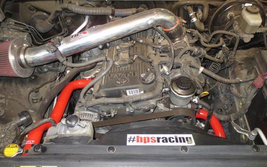 HPS Performance High Temp Reinforced Silicone Radiator Coolant Hose Kit, Red, 57-1314-RED