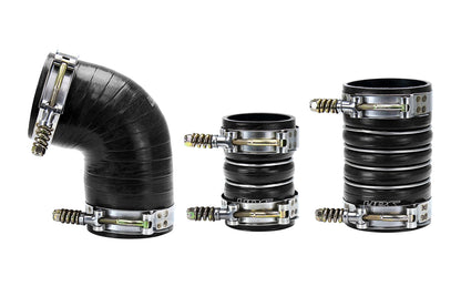 HPS Performance Ultra High Temp Aramid Reinforced Silicone Intercooler Hose Boots Kit Black 57-1573-BLK