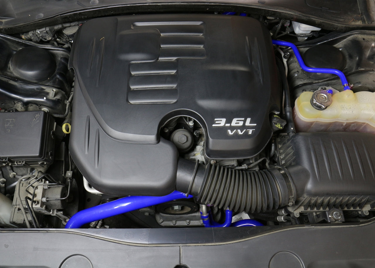 HPS Performance High Temp Reinforced Silicone Radiator and Heater Coolant Hose Kit, Blue, 57-1583-BLUE