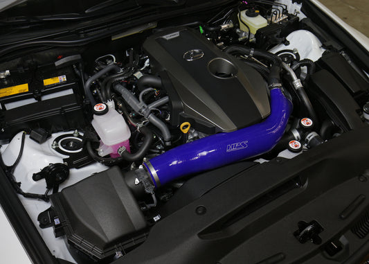 HPS Performance High Temp Reinforced Silicone Air Intake Hose Kit, Blue, 57-1585-BLUE