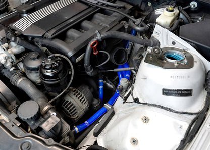 HPS Performance High Temp Reinforced Silicone Heater Coolant Hose Kit, Blue, 57-1937-BLUE