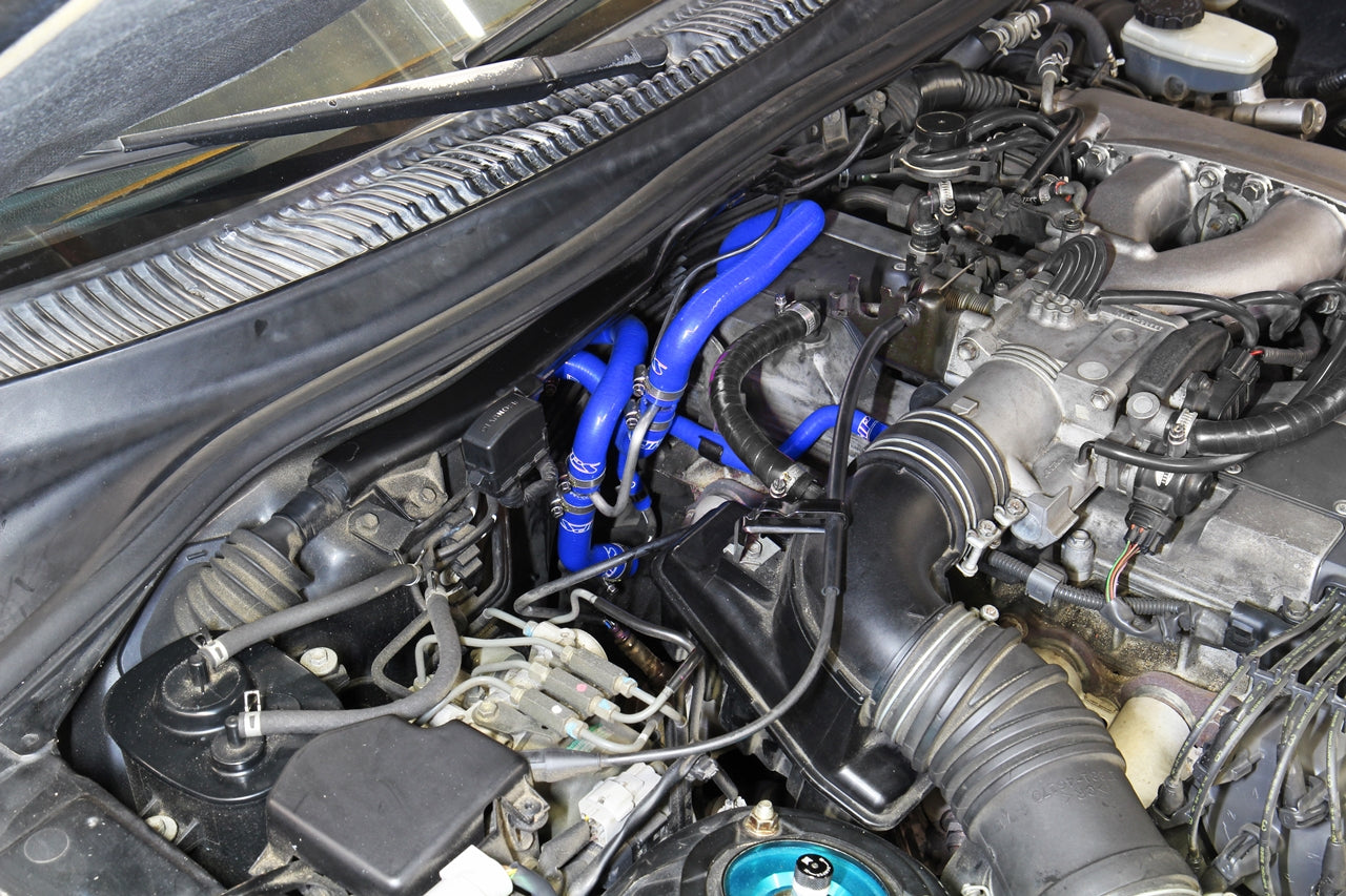HPS Performance High Temp Reinforced Silicone Heater Coolant Hose Kit, Blue, 57-2014-BLUE