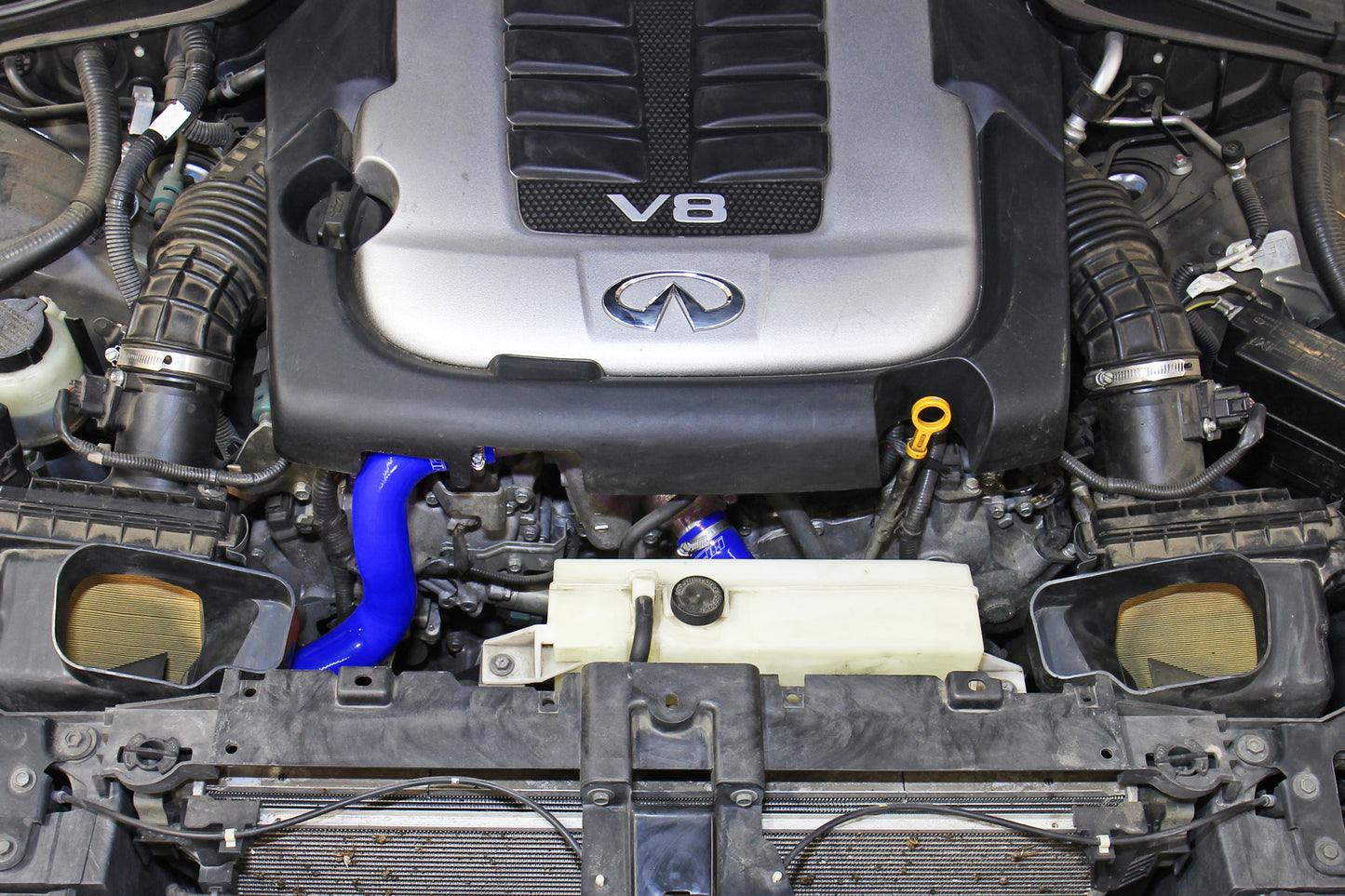 HPS Performance High Temp Reinforced Silicone Radiator Coolant Hose Kit, Blue, 57-2055-BLUE